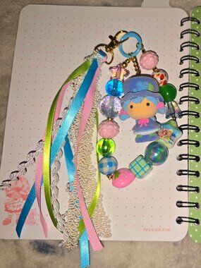 Blueberry Muffin (Strawberry Shortcake) Bag Charm / Keychain Handmade!